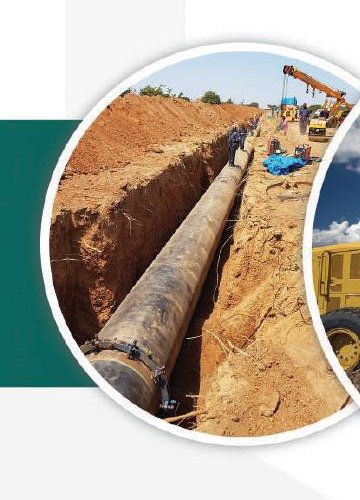 Pipeline construction work