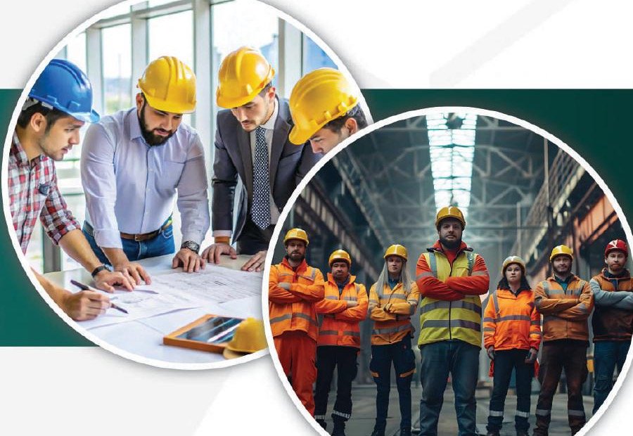 Construction team planning and safety